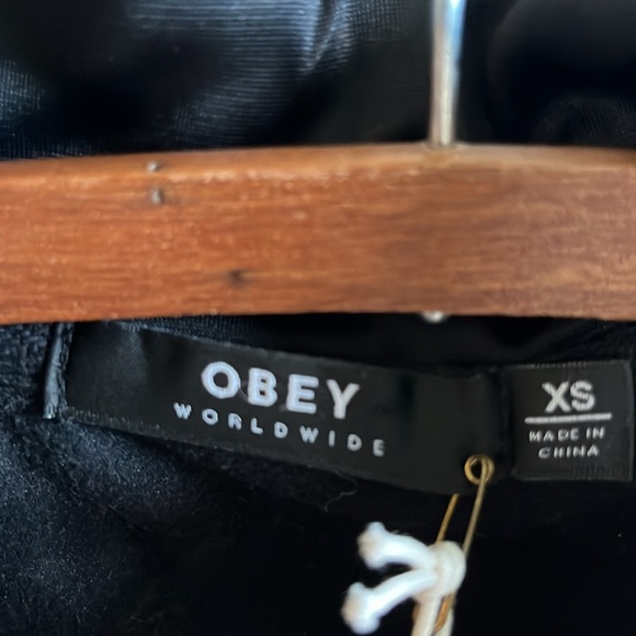 NWT Obey Cashed Out Track Jacket Sz XS - Picture 6 of 9